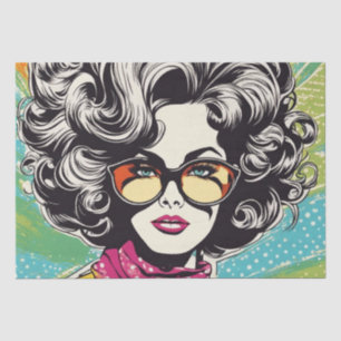 Mousseline Psychédélique : Un papier de découpage rétro Hippi