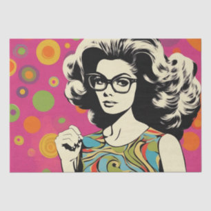 Mousseline Psychédélique : Un papier de découpage rétro Hippi