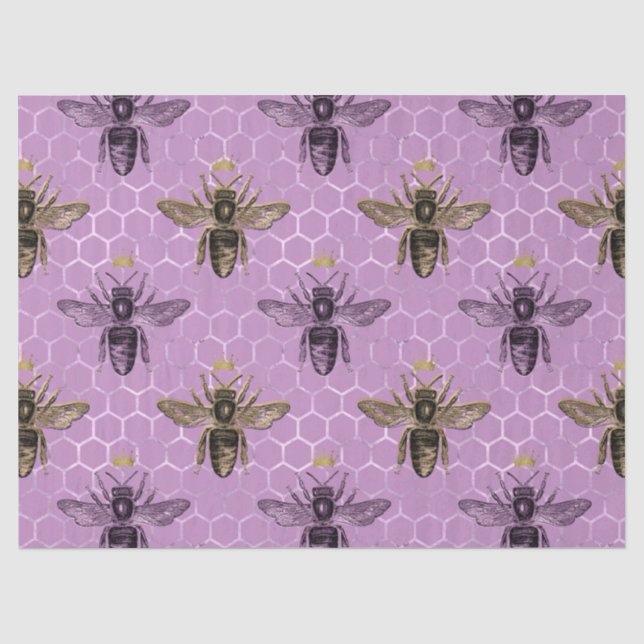 Mousseline Queen Bee Series Design 17 Tissu Papier (Recto)