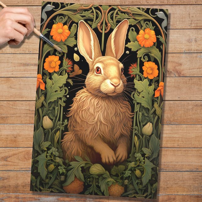 Mousseline Rabin en Tapisserie 1 Papier de découpage (Créateur téléchargé)