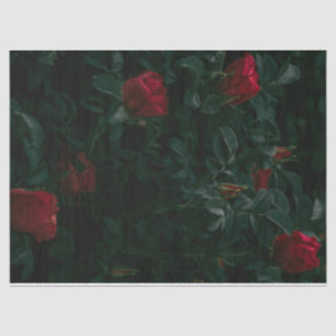 Mousseline Red Roses Tissu Papier Découpage Cadeau