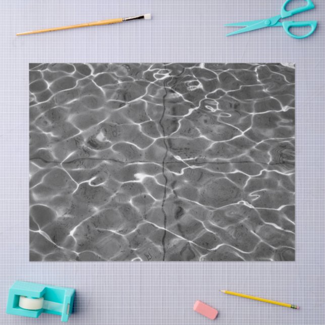 Mousseline Réflexions Abstraites Sur Le Papier Tissu D'Eau (Artisanat)