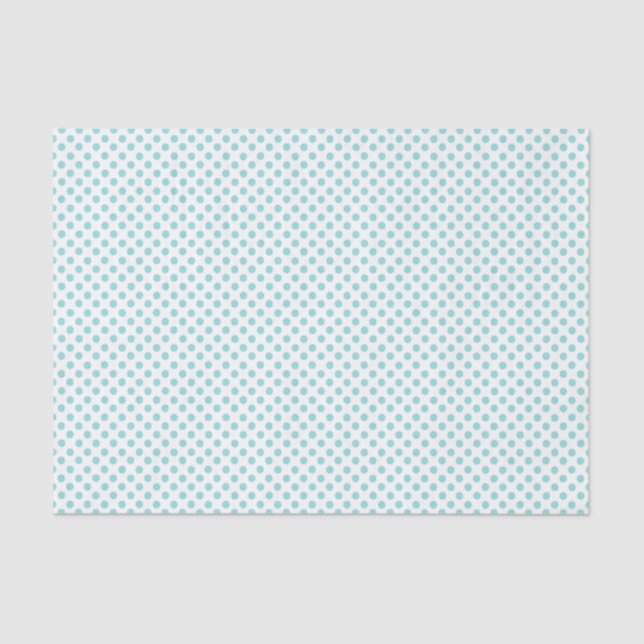 Mousseline Robins Oeuf Blue Polka Dot Tissu Papier (Recto)