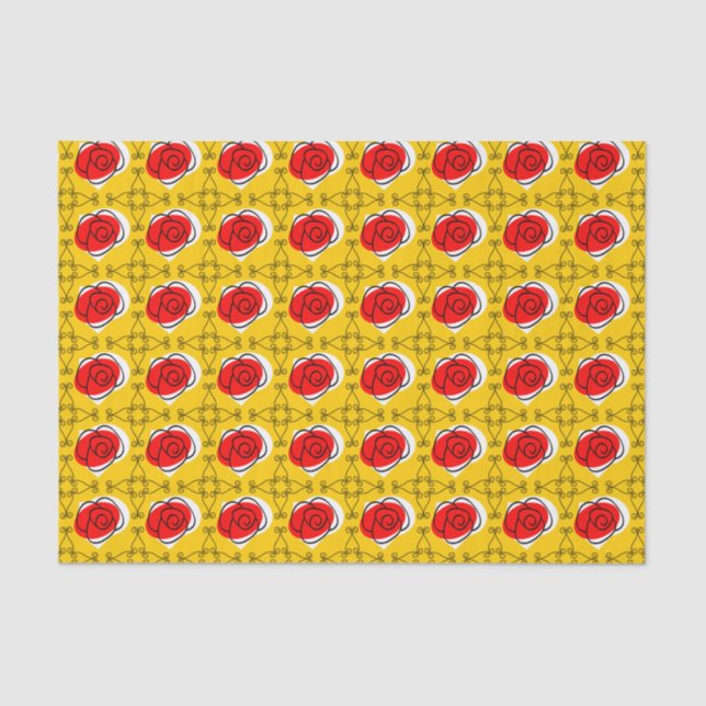 Mousseline Rose espagnol Corners Papier multitissu (Recto)