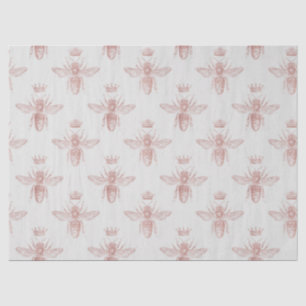 Mousseline Rose Gold Bee Series Design 2 Tissu Papier