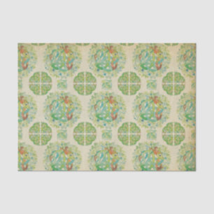 Mousseline Rose irlandais Celtic Knot Tissu Papier papier