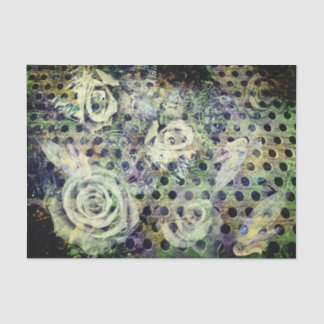 Mousseline Rose rouillé vintage et papier de tissus d'aile An