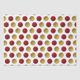 Mousseline Rouge or brillant Festif de Noël papier Tissu