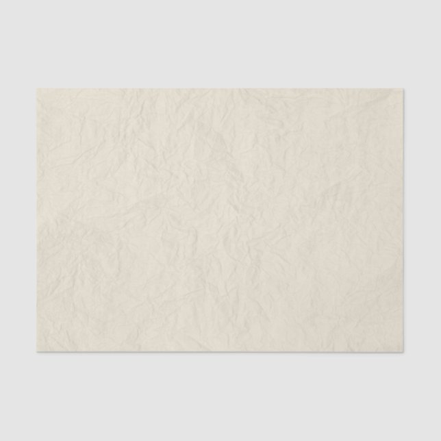 Mousseline Rustique de papier chiffonné par Noël en crème (Recto)