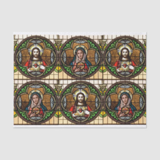 Mousseline Sacré-Coeur/Immaculé Papier Tissu du Coeur