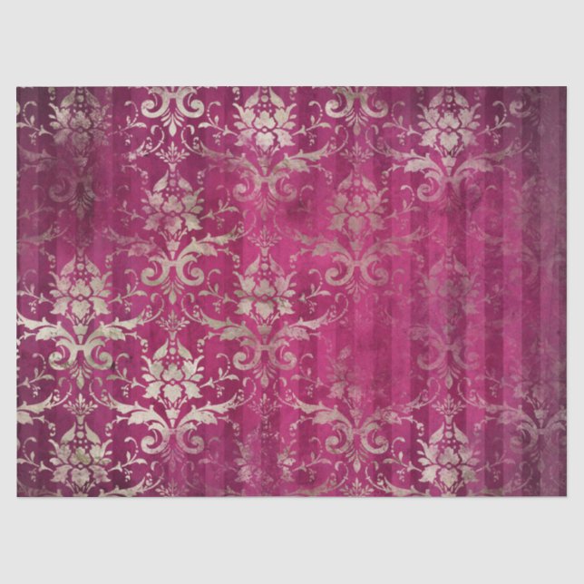 Mousseline Série de papier bordeaux Éphémère Design 20 (Recto)