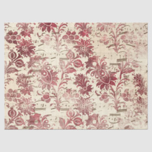 Mousseline Série de papier bordeaux Éphémère Design 8