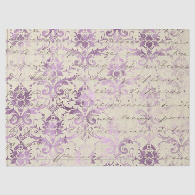 Mousseline Série de papier lavande éphémère Design 19 (Recto)