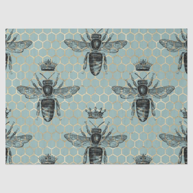 Mousseline Série de papier tissue Lovely Bee Design 1 (Recto)