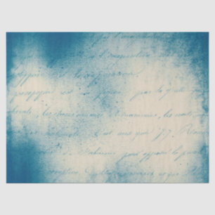 Mousseline Série papier bleu éphémère design 18