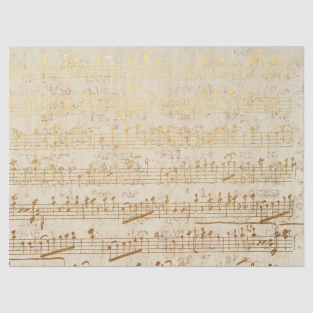 Mousseline Série papier or éphémère design 4 (Recto)