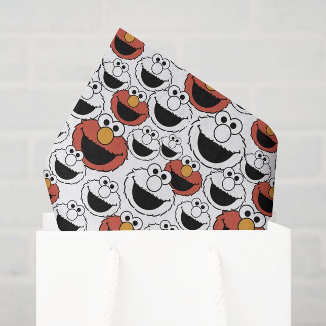 Mousseline Sesame Street | Papier mouchoir Elmo (Sac cadeau)
