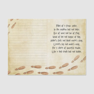 Mousseline Sorcière magique en papier de découpage