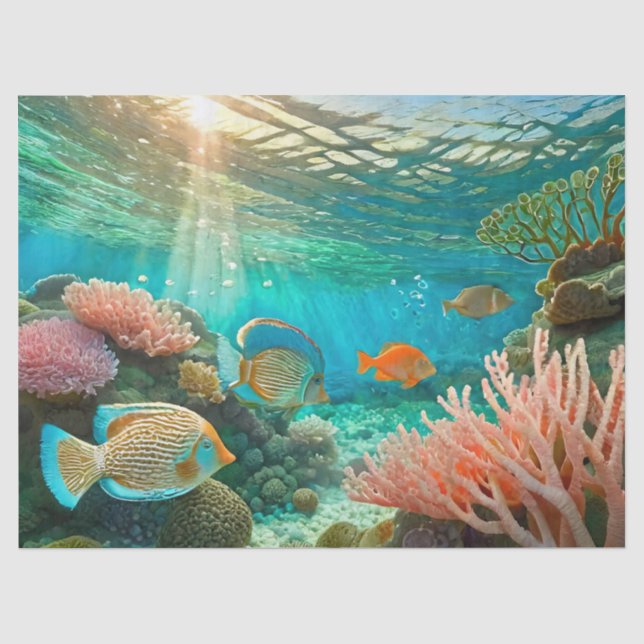 Mousseline Sous-marin Sunshine & Tangs, Design 4 Papier de so (Recto)