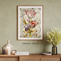 Superbes tulipes hollandaises papier de découpage 