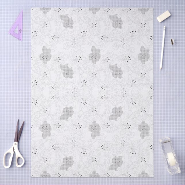 Mousseline Superposition de grille transparente | Papier Tiss (Artisanat)