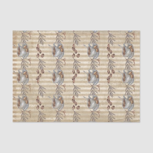 Mousseline Tasses à café Papier Tissu (Recto)