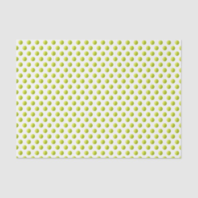 Mousseline Tennis Ball Tissu Papier (Recto)