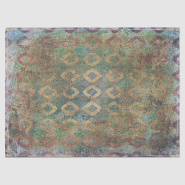 Mousseline Tissu d'art Abstrait ou papier de découpage (Recto)