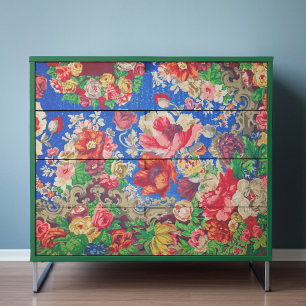 Mousseline Tissu floral ou papier de découpage