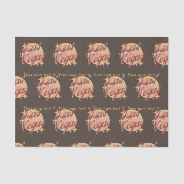 Mousseline Tissu Papier cadeau emballage Las Vegas ville USA (Recto)