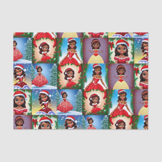 Mousseline Tissu Papier Christas Princess (Recto)