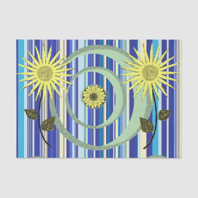 Mousseline Tissu Papier circulaire (Recto)