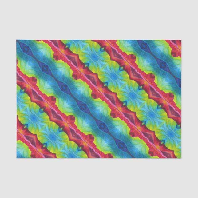 Mousseline Tissu papier Rainbow Tulip #2 (Recto)