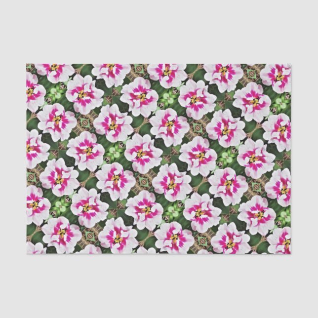 Mousseline Tissu papier rose Tulip (Recto)