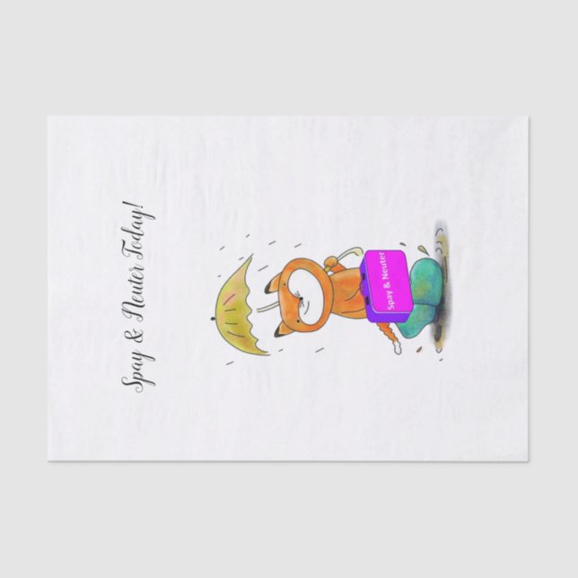 Mousseline Tissue Papier Spy et Feline Cats Neuter (Recto)