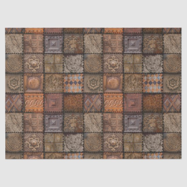 Mousseline Tissus Vintages ou papier découpage (Recto)