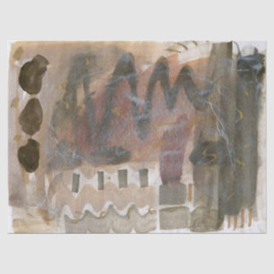 Mousseline Tons chocolatés Abstrait Papier grand format