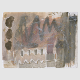 Mousseline Tons chocolatés Abstrait Papier grand format