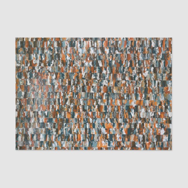 Mousseline Toutes les couleurs du papier Tissu Arc-en-ciel (Recto)