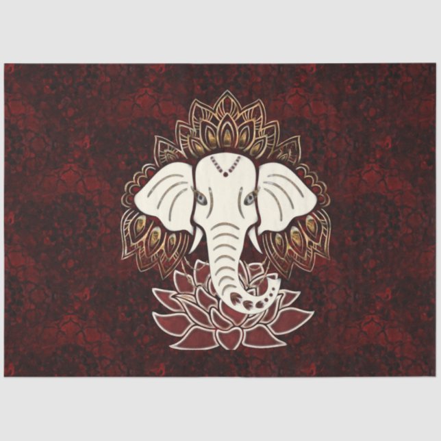 Mousseline Un éléphant blanc Un papier de tissus (Recto)