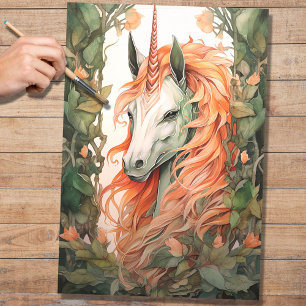 Mousseline Unicorne 2 Papier de découpage