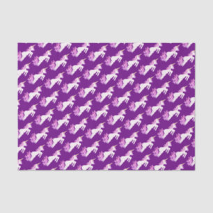 Mousseline Unicorns aquarelle art papier de tissu blanc