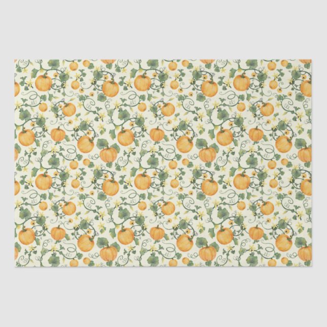 Mousseline Vins citrouilles (Cornsilk) - Papier Tissu (Recto)