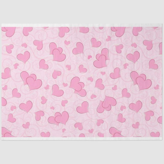 Mousseline Vintage Elegant Moderne Love Tissu Papier (Recto)