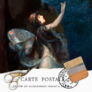 Mousseline Vintage Femme Fairy Rustique Texture papier de tis