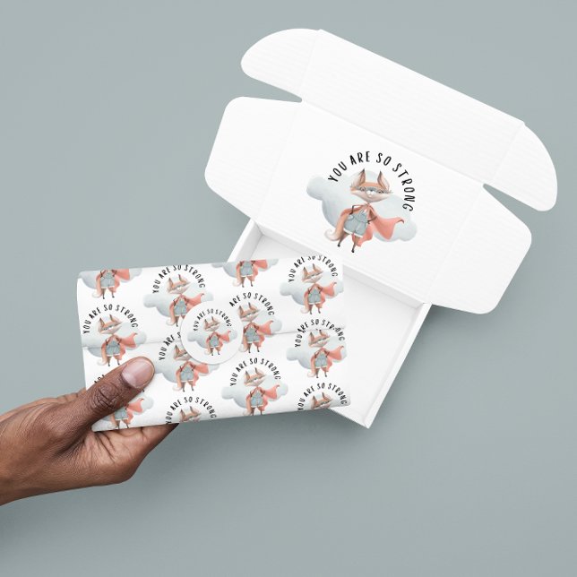 Mousseline Vous Êtes Si Forte Le Papier Tissu Fox (Empower a special child with this, "You are so strong" fox tissue paper! Matching collection! )