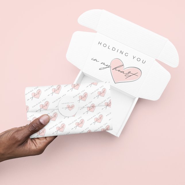 Mousseline Vous Tenir Dans Mon Coeur Papier Tissu (Send sympathy with this, "Holding you in my heart" tissue paper! Matching collection available! )