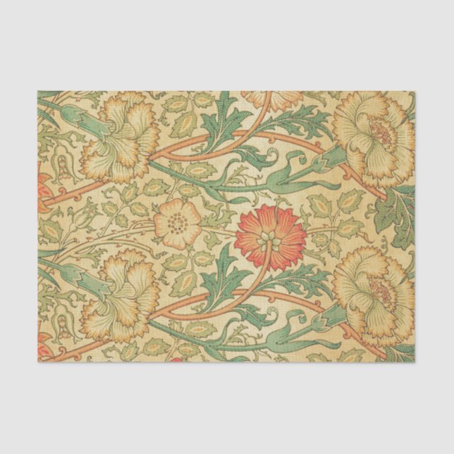 Mousseline William Morris FLORAL PATTERN Papier de tissus (Recto)
