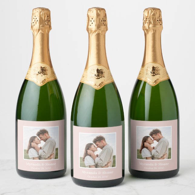 Mousseux Étiquettes de mini bouteilles de vin pour fête de  (Bouteilles)