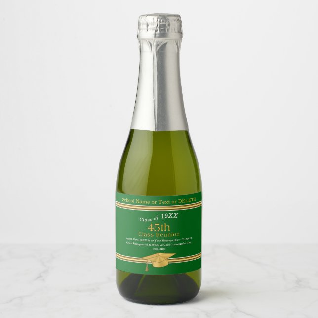 Mousseux Mini Étiquettes de bouteilles de vin pour Réunion  (Devant)